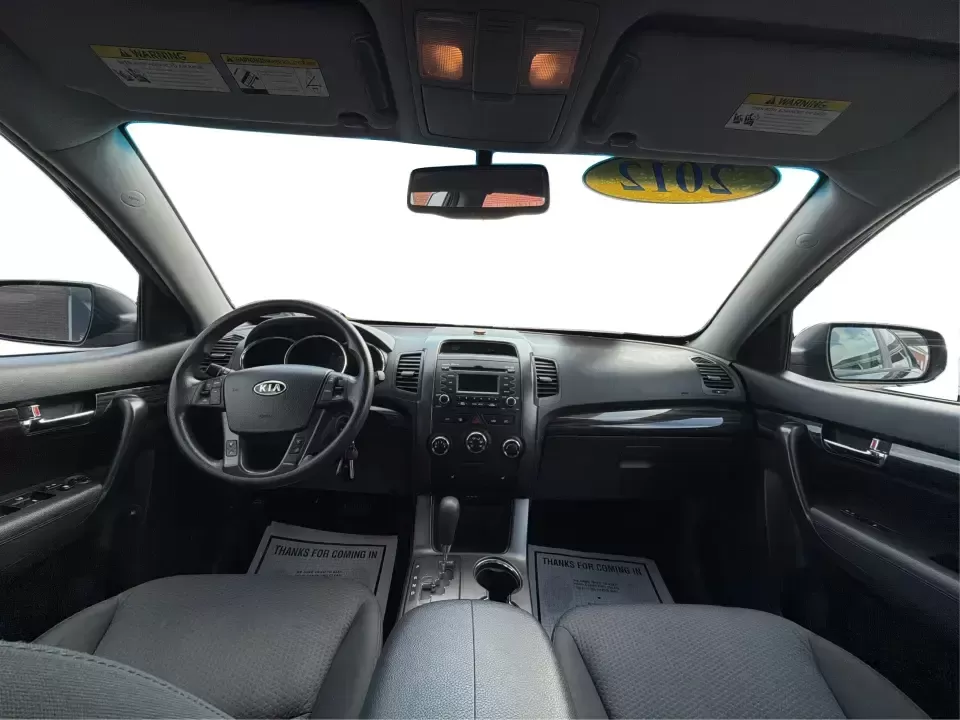 2012 Kia Sorento LX (5XYKT3A68CG) with an 2.4L I-4 gasoline direct injection engine, 6-Speed Automatic transmission, located at 1230 East Main St, Xenia, OH, 45385, (937) 908-9800, 39.688026, -83.910172 - Weekend getaways to John Bryan State Park, daily school drop-offs around Xenia, or an easy commute toward Beavercreek and Dayton-this Ebony Black 2012 Kia Sorento LX is the kind of SUV that fits real life. With practical space, confident road manners, and comfort features you'll appreciate on longer - Photo#20