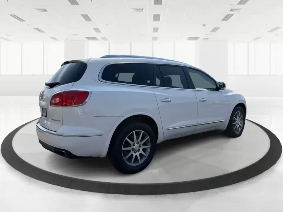 2015 Buick Enclave Leather (5GAKRBKDXFJ) with an 3.6L V-6 gasoline direct injection engine, 6-Speed Automatic Overdrive transmission, located at 1099 N County Rd 25A , Troy, OH, 45373, (937) 908-9800, 40.057079, -84.212883 - Pack up the kids, cue the road-trip playlist, and point your weekend plans toward somewhere fun-this 2015 Buick Enclave Leather in White Opal is built for real life in Troy, Ohio. Whether you're doing the school run, commuting up I75, or heading to the Dayton area for a family day out, the Enclave d - Photo#2