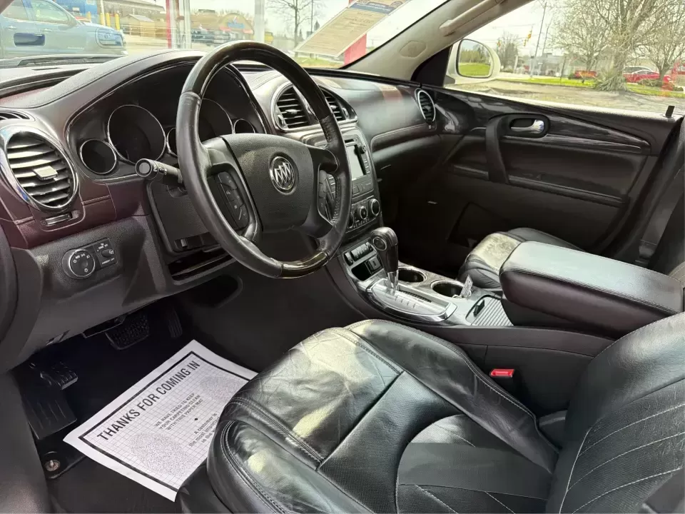 2015 Buick Enclave Leather (5GAKRBKDXFJ) with an 3.6L V-6 gasoline direct injection engine, 6-Speed Automatic Overdrive transmission, located at 1099 N County Rd 25A , Troy, OH, 45373, (937) 908-9800, 40.057079, -84.212883 - Pack up the kids, cue the road-trip playlist, and point your weekend plans toward somewhere fun-this 2015 Buick Enclave Leather in White Opal is built for real life in Troy, Ohio. Whether you're doing the school run, commuting up I75, or heading to the Dayton area for a family day out, the Enclave d - Photo#9