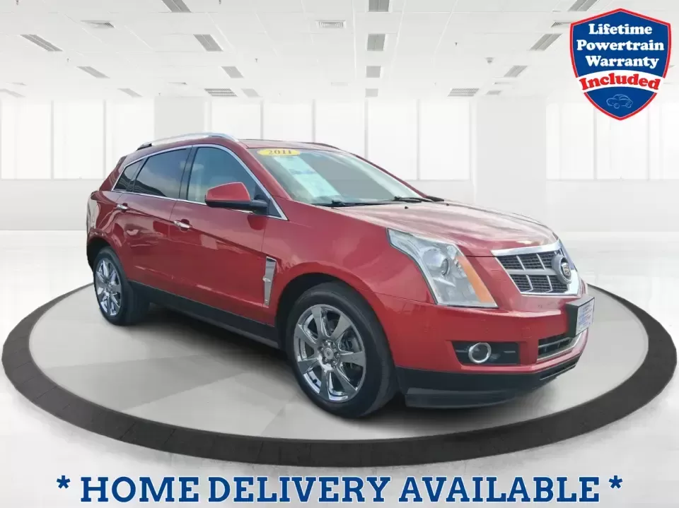 2011 Cadillac SRX Performance Collection (3GYFNEEY2BS) with an Ecotec 3L V-6 gasoline direct injection engine, 6-Speed Automatic transmission, located at 4508 South Dixie Dr, Moraine, OH, 45439, (937) 908-9800, 39.689976, -84.218452 - Picture your next road trip out of Moraine: the family loaded up, playlists ready, and plenty of space for sports gear, groceries, or weekend bags-without giving up comfort or style. This 2011 Cadillac SRX Performance Collection is the kind of SUV that fits real life in the Miami Valley: confident f - Photo#0