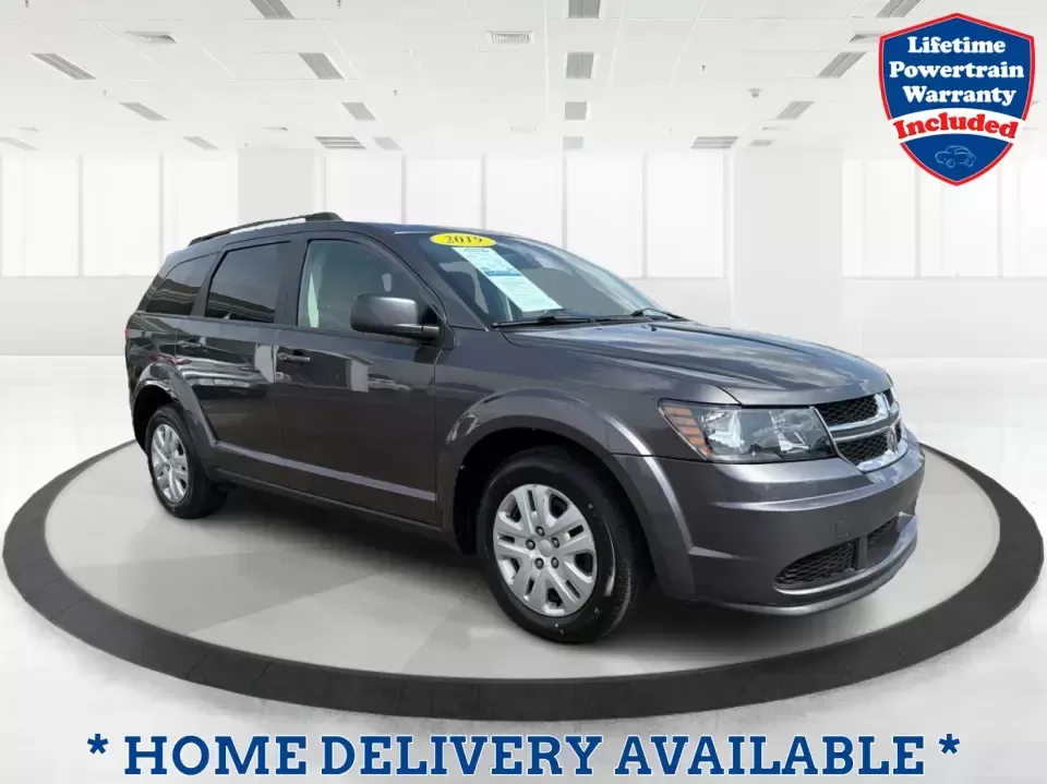 2019 Dodge Journey SE Value Package (3C4PDCAB7KT) with an Tigershark MultiAir 2.4L I-4 DOHC engine, 4A transmission, located at 4508 South Dixie Dr, Moraine, OH, 45439, (937) 908-9800, 39.689976, -84.218452 - Need a practical SUV that can handle school drop-offs, a long commute down I-75, and weekend runs to Carillon Historical Park or RiverScape MetroPark without stretching your budget? This 2019 Dodge Journey SE Value Package is built for real life in Moraine, OH-roomy, comfortable, and ready to keep u - Photo#0