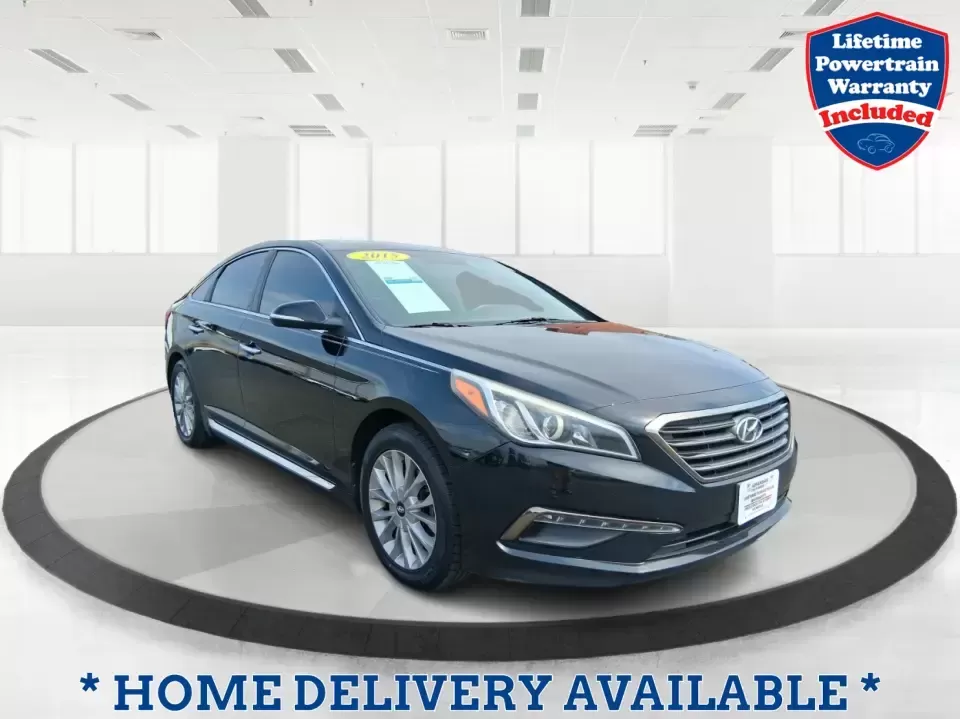 2015 Hyundai Sonata Limited (5NPE34AF5FH) with an 2.4L I-4 gasoline direct injection engine, 6-Speed Automatic transmission, located at 1184 Kauffman Ave, Fairborn, OH, 45324, (937) 908-9800, 39.807072, -84.030914 - Long commute down I675, daily runs between Wright-Patterson AFB and Beavercreek, or a weekend road trip to Yellow Springs? This 2015 Hyundai Sonata Limited is the kind of comfortable, tech-savvy sedan that fits real life in Fairborn-quiet on the highway, easy to park downtown, and loaded with premiu - Photo#0