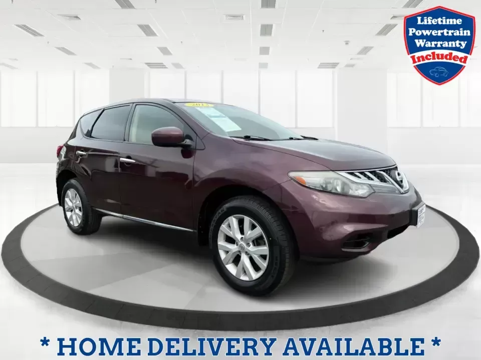 2013 Nissan Murano S (JN8AZ1MW8DW) with an 3.5L V-6 DOHC engine, Continuously Variable Transmission transmission, located at 1230 East Main St, Xenia, OH, 45385, (937) 908-9800, 39.688026, -83.910172 - Picture your next Ohio weekend: loading up the family for a day at Caesar Creek State Park, cruising out to the Greene County Fair, or tackling a long commute between Xenia, Beavercreek, and Dayton with confident comfort. This 2013 Nissan Murano S is the kind of midsize SUV that fits real life-roomy - Photo#0