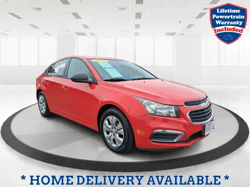 2015 Chevrolet Cruze LS Auto (1G1PA5SG9F7) with an ECOTEC 1.8L I-4 DOHC engine, 6-Speed Automatic transmission, located at 8750 N County Rd 25A, Piqua, OH, 45356, (937) 908-9800, 40.164391, -84.232513 - Picture an easy, affordable daily commute that still feels comfortable on I75, quick trips to downtown Piqua for dinner, and weekend errands that don't drain your budget at the pump. This 2015 Chevrolet Cruze LS Auto in eye-catching Red Hot is a smart, practical sedan for commuters, first-time buyer - Photo#0