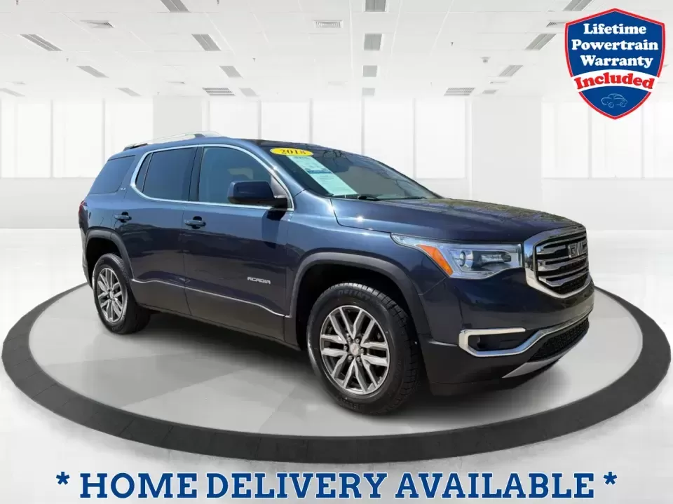 2018 GMC Acadia SLE-2 (1GKKNSLS0JZ) with an 3.6L V6 DOHC 24V engine, 6A transmission, located at 401 Woodman Dr, Riverside, OH, 45431, (937) 908-9800, 39.760899, -84.123421 - Load up the kids, the groceries, and the weekend plans-this 2018 GMC Acadia SLE-2 is the kind of SUV that makes busy life in and around Xenia feel easier. Whether you're commuting toward Dayton, juggling school drop-offs, or heading out for a road trip through Caesar Creek State Park, the Acadia del - Photo#0