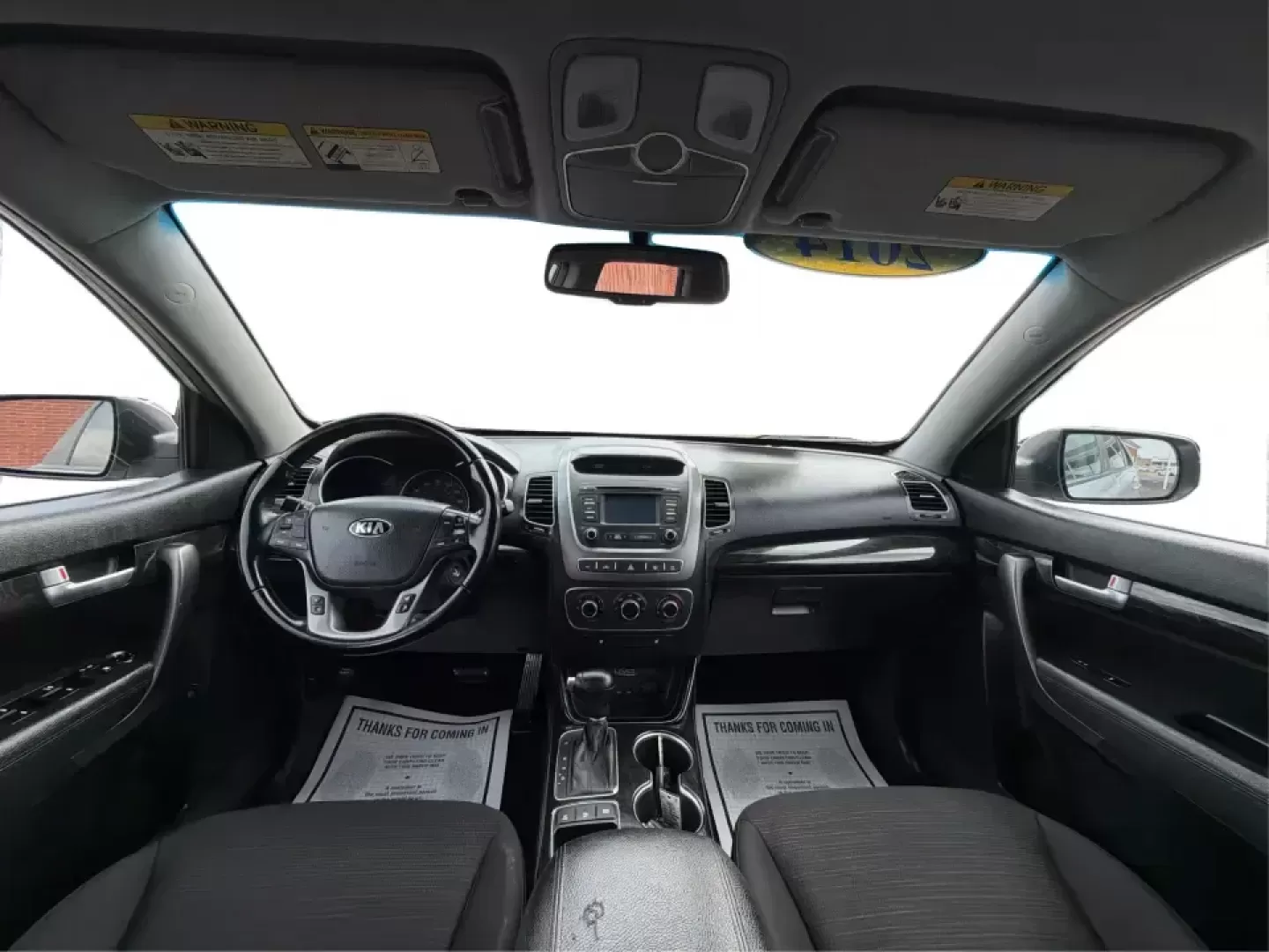 2014 Kia Sorento LX V6 (5XYKTDA74EG) with an Lambda II 3.3L V-6 gasoline direct injection engine, 6-Speed Automatic transmission, located at 8750 N County Rd 25A, Piqua, OH, 45356, (937) 908-9800, 40.164391, -84.232513 - Picture your next Ohio weekend: the kids loaded up for a day at Johnston Farm and Indian Agency, groceries stowed for the week, and enough power on tap to handle I75 merges without breaking a sweat. This 2014 Kia Sorento LX V6 in Bright Silver is the kind of do-it-all SUV that fits real life in Pi - Photo#21