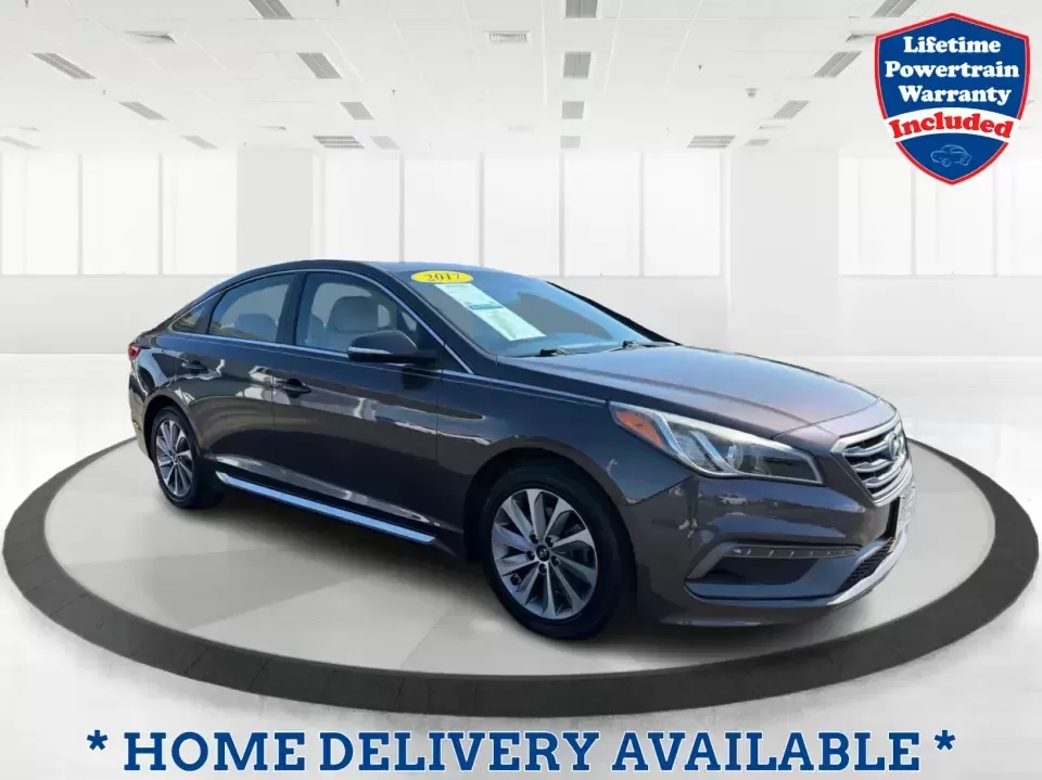 2017 Hyundai Sonata Sport (5NPE34AF8HH) with an 2.4L I-4 gasoline direct injection engine, 6A transmission, located at 8750 N County Rd 25A, Piqua, OH, 45356, (937) 908-9800, 40.164391, -84.232513 - Picture a sedan that makes everyday life easier-smooth for the I75 commute, comfortable for school drop-offs, and efficient enough for weekend runs to downtown Piqua or a quick escape to the parks and trails around Miami County. This 2017 Hyundai Sonata Sport is built for real-world driving: practic - Photo#0