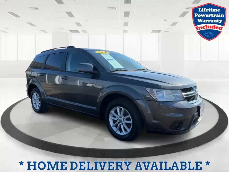 2016 Dodge Journey SXT (3C4PDCBG4GT) with an 3.6L V6 DOHC 24V engine, 4-Speed Automatic transmission, located at 8750 N County Rd 25A, Piqua, OH, 45356, (937) 908-9800, 40.164391, -84.232513 - Pack up the kids, load the snacks, and point the GPS toward your next weekend getaway-this 2016 Dodge Journey SXT is the kind of SUV that fits real life in West Central Ohio. Whether you're juggling school drop-offs, commuting up I75, or planning a day trip to Charleston Falls Preserve, the Journey - Photo#0