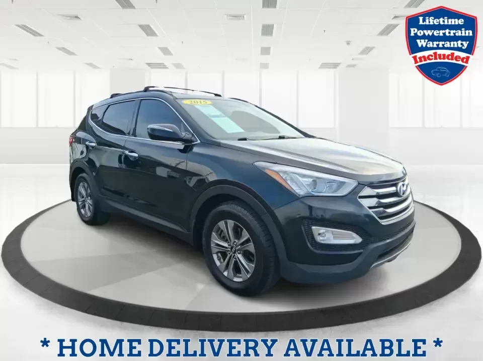 2015 Hyundai Santa Fe 2.4L (5XYZU3LB1FG) with an Theta II 2.4L I-4 gasoline direct injection engine, 6-Speed Automatic transmission, located at 1099 N County Rd 25A , Troy, OH, 45373, (937) 908-9800, 40.057079, -84.212883 - Pack up the kids for a weekend at Treasure Island Park, load the cooler for a day on the Great Miami River, or settle into a comfortable daily commute down I75-this 2015 Hyundai Santa Fe 2.4L is the kind of practical SUV that fits real life in Troy. With confident road manners, flexible cargo space, - Photo#0