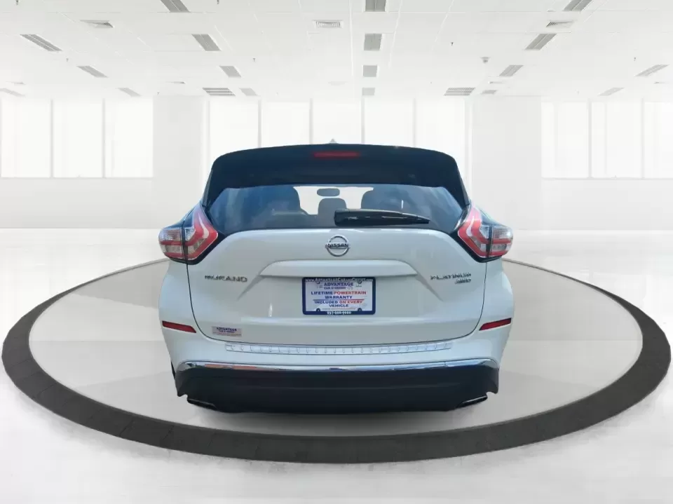 2015 Nissan Murano Platinum (5N1AZ2MH3FN) with an 3.5L V-6 DOHC engine, Continuously Variable Transmission transmission, located at 1951 S Dayton Lakeview Rd., New Carlisle, OH, 45344, (937) 908-9800, 39.890999, -84.050255 - Need one SUV that can handle the weekday commute, keep everyone comfortable on family errands, and still feel upscale for a weekend getaway to John Bryan State Park or a day trip through Dayton? This 2015 Nissan Murano Platinum AWD in Pearl White is built for exactly that kind of real-life driving-s - Photo#3