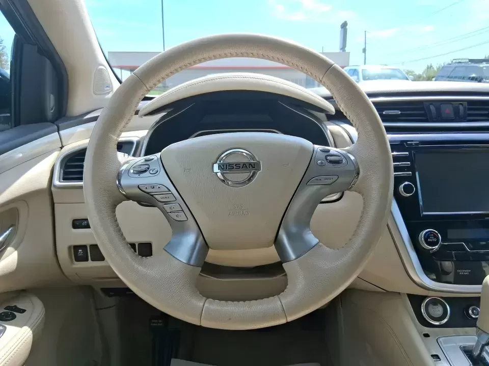 2015 Nissan Murano Platinum (5N1AZ2MH3FN) with an 3.5L V-6 DOHC engine, Continuously Variable Transmission transmission, located at 1951 S Dayton Lakeview Rd., New Carlisle, OH, 45344, (937) 908-9800, 39.890999, -84.050255 - Need one SUV that can handle the weekday commute, keep everyone comfortable on family errands, and still feel upscale for a weekend getaway to John Bryan State Park or a day trip through Dayton? This 2015 Nissan Murano Platinum AWD in Pearl White is built for exactly that kind of real-life driving-s - Photo#16