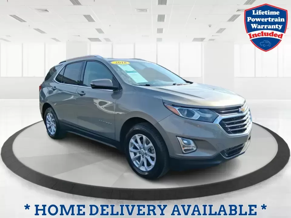 2018 Chevrolet Equinox LT (3GNAXSEV7JS) with an 1.5L I-4 gasoline direct injection engine, 6A transmission, located at 880 E. National Road, Vandalia, OH, 45377, (937) 908-9800, 39.891918, -84.183594 - Picture your next week: school drop-offs, a long commute up I-75, a grocery run through Vandalia, and a weekend escape to Taylorsville MetroPark-all handled in one comfortable, confidence-inspiring SUV. This 2018 Chevrolet Equinox LT in Nightfall Gray Metallic is built for real life, giving busy fam - Photo#0