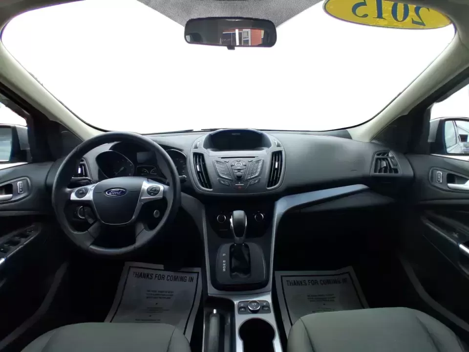 2015 Ford Escape SE (1FMCU9G91FU) with an 2.0L L4 DOHC 16V engine, 6-Speed Automatic transmission, located at 880 E. National Road, Vandalia, OH, 45377, (937) 908-9800, 39.891918, -84.183594 - Weekend getaways to Englewood MetroPark, snowy commutes down I75, and everyday school-and-grocery runs all feel easier when you've got an SUV that's sized right, confident in bad weather, and comfortable for the long haul. This **2015 Ford Escape SE 4WD** in **Ingot Silver** is a smart pick for driv - Photo#20