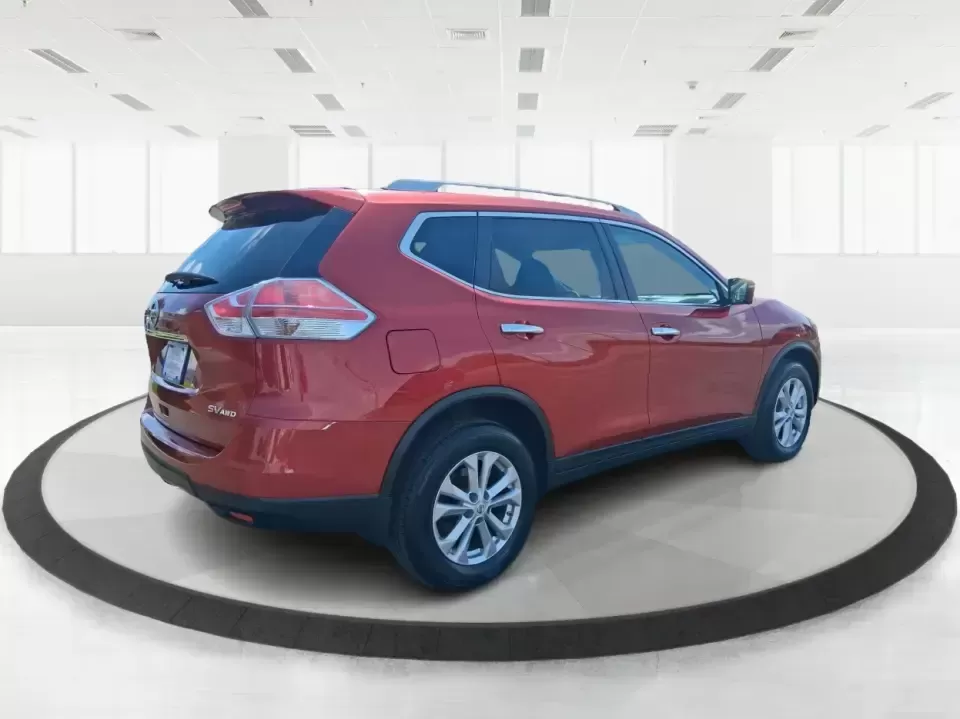 2015 Nissan Rogue SV (KNMAT2MV8FP) with an 2.5L I-4 DOHC engine, Continuously Variable Transmission transmission, located at 880 E. National Road, Vandalia, OH, 45377, (937) 908-9800, 39.891918, -84.183594 - Pack up the kids, load the cooler, and point the SUV toward your next weekend escape-this Cayenne Red 2015 Nissan Rogue SV is the kind of do-it-all crossover that fits real life in Vandalia, from school drop-offs and grocery runs to road trips up I75. With confident 4WD/AWD traction, a comfortable c - Photo#2