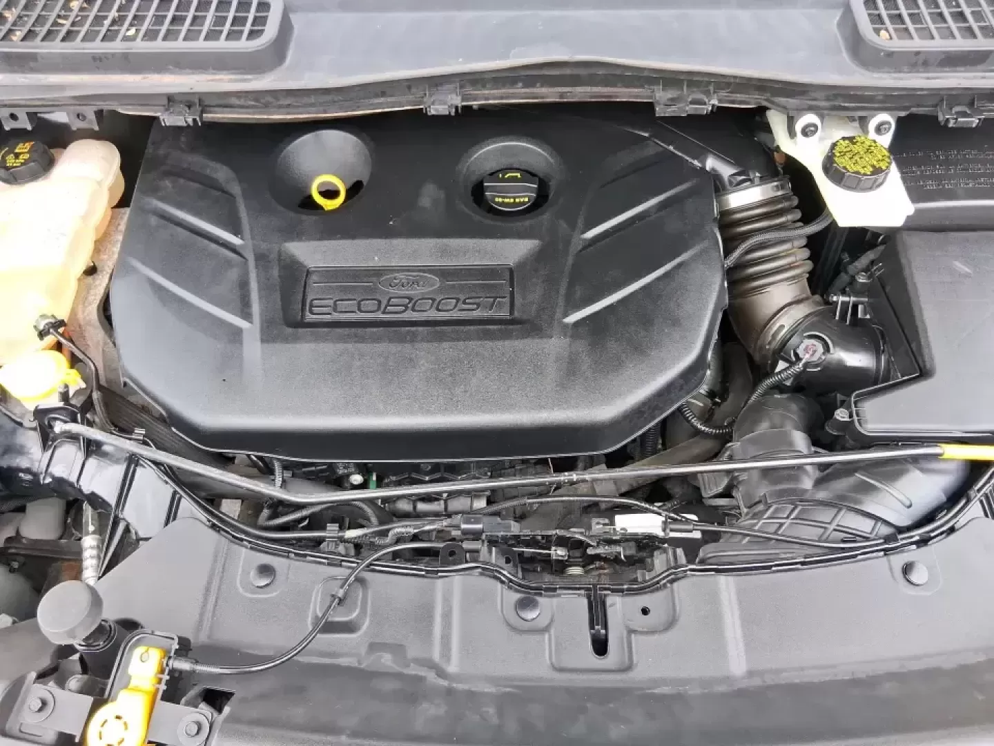 2014 Ford Escape Titanium (1FMCU9J99EU) with an 2.0L L4 DOHC 16V engine, 6-Speed Automatic transmission, located at 1099 N County Rd 25A , Troy, OH, 45373, (937) 908-9800, 40.057079, -84.212883 - Need one SUV that can handle an Ohio winter commute, school drop-offs, and a spontaneous weekend road trip to Hocking Hills without feeling like a compromise? This 2014 Ford Escape Titanium 4WD in sleek Tuxedo Black is built for real life in Troy-comfortable for long drives, confident in bad weather - Photo#11