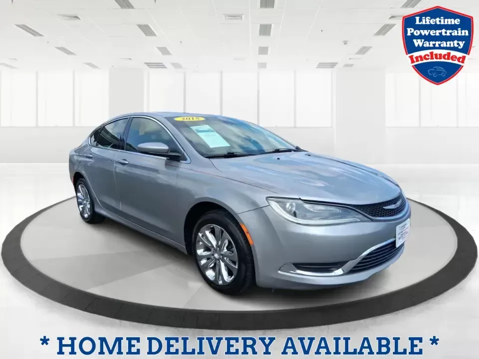 2015 Chrysler 200 Limited (1C3CCCAB5FN) with an 3.6L V-6 DOHC engine, 9-Speed Automatic transmission, located at 1230 East Main St, Xenia, OH, 45385, (937) 908-9800, 39.688026, -83.910172 - Picture an easy weekday commute from Xenia to Beavercreek or Dayton, then a comfortable Friday-night dinner run to downtown Yellow Springs-without giving up the refined feel you want in a daily driver. This 2015 Chrysler 200 Limited sedan is built for real life: smooth highway miles, school drop-off - Photo#0