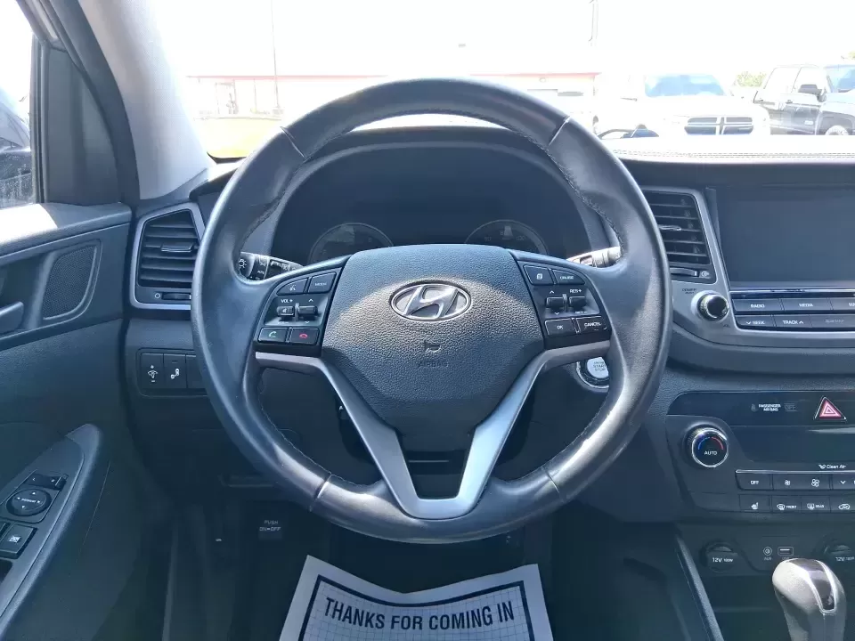 2018 Hyundai Tucson SEL Plus (KM8J33A4XJU) with an Nu 2L I-4 gasoline direct injection engine, 6A transmission, located at 1230 East Main St, Xenia, OH, 45385, (937) 908-9800, 39.688026, -83.910172 - Need a do-it-all SUV that fits real life in Greene County-school runs, long commutes to Dayton, and weekend getaways to John Bryan State Park-without sacrificing comfort or confidence? This 2018 Hyundai Tucson SEL Plus in Coliseum Gray is built for drivers who want practical space, modern tech, and - Photo#16