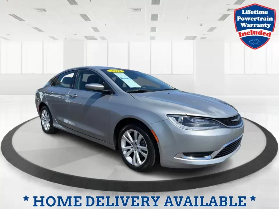 2016 Chrysler 200 Limited Platinum (1C3CCCABXGN) with an 2.4L L4 DOHC 16V engine, 9A transmission, located at 1184 Kauffman Ave, Fairborn, OH, 45324, (937) 908-9800, 39.807072, -84.030914 - Picture your next weekday commute down I675 or a smooth evening drive past Wright State University-quiet cabin, premium touches, and the kind of comfort that makes errands, school drop-offs, and date nights feel effortless. This 2016 Chrysler 200 Limited Platinum in Billet Silver Metallic Clearcoat - Photo#0
