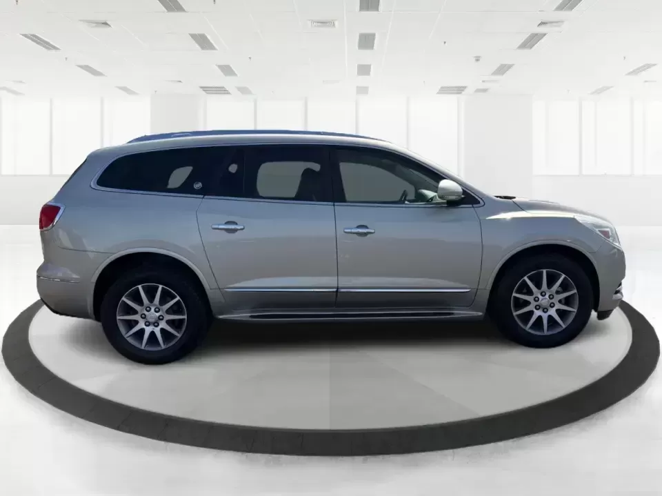 2016 Buick Enclave Leather (5GAKVBKD6GJ) with an 3.6L V-6 gasoline direct injection engine, 6-Speed Automatic Overdrive transmission, located at 8750 N County Rd 25A, Piqua, OH, 45356, (937) 908-9800, 40.164391, -84.232513 - Need one vehicle that can handle school drop-offs, grocery runs, and a weekend road trip down I-75 without feeling cramped? This 2016 Buick Enclave Leather in Iridium Metallic is built for real-life family logistics and comfortable commuting around Moraine, Dayton, and the Miami Valley-offering thre - Photo#1