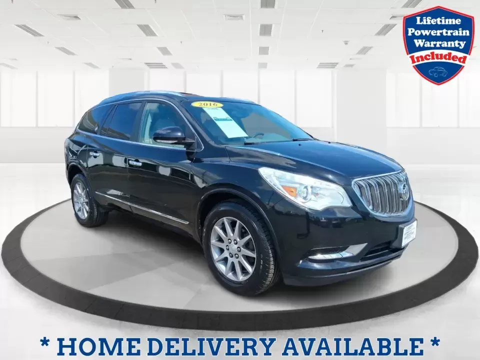 2016 Buick Enclave Leather (5GAKVBKD1GJ) with an 3.6L V-6 gasoline direct injection engine, 6-Speed Automatic Overdrive transmission, located at 1184 Kauffman Ave, Fairborn, OH, 45324, (937) 908-9800, 39.807072, -84.030914 - Weekend road trips to Yellow Springs, daily school runs across Fairborn, or a comfortable commute down I675 toward Dayton-this 2016 Buick Enclave Leather is built for real life when you need space, confidence, and premium comfort without the premium price. Finished in Ebony Twilight Metallic, this f - Photo#0