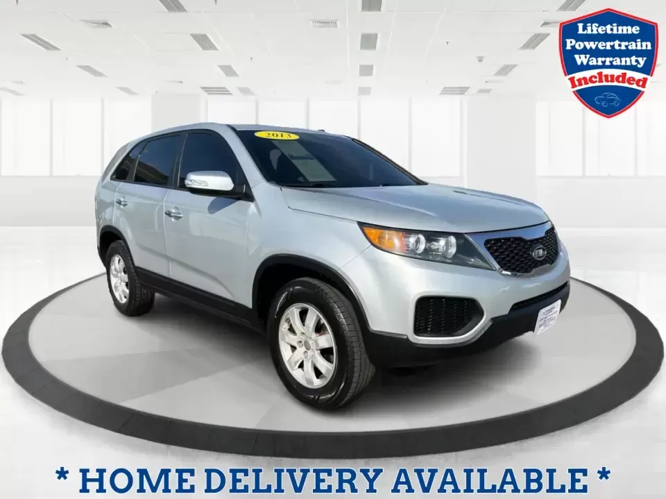 2013 Kia Sorento LX (5XYKT3A12DG) with an 2.4L I-4 DOHC engine, 6-Speed Automatic transmission, located at 8750 N County Rd 25A, Piqua, OH, 45356, (937) 908-9800, 40.164391, -84.232513 - Need one SUV that can handle the school run, a long commute up I75, and a weekend getaway to Indian Lake without blowing your budget? This 2013 Kia Sorento LX in Satin Metal is a practical, road-trip-ready SUV that's sized for real life-easy to park, comfortable for passengers, and versatile enough - Photo#0