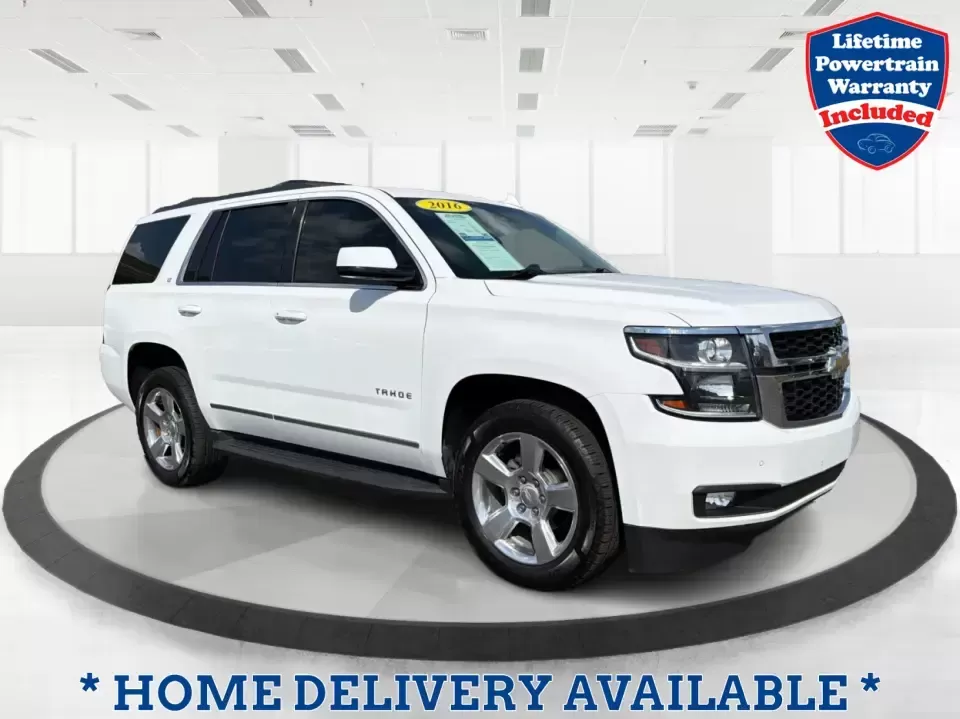 2016 Chevrolet Tahoe LT (1GNSKBKC8GR) with an EcoTec3 5.3L V-8 gasoline direct injection engine, 6A transmission, located at 8750 N County Rd 25A, Piqua, OH, 45356, (937) 908-9800, 40.164391, -84.232513 - If your weekends look like youth sports in the morning, a grocery run in the afternoon, and a last-minute road trip after dinner, this 2016 Chevrolet Tahoe LT 4WD is the kind of full-size SUV that keeps up with real life in Piqua. Finished in Summit White and built for comfort, capability, and confi - Photo#0