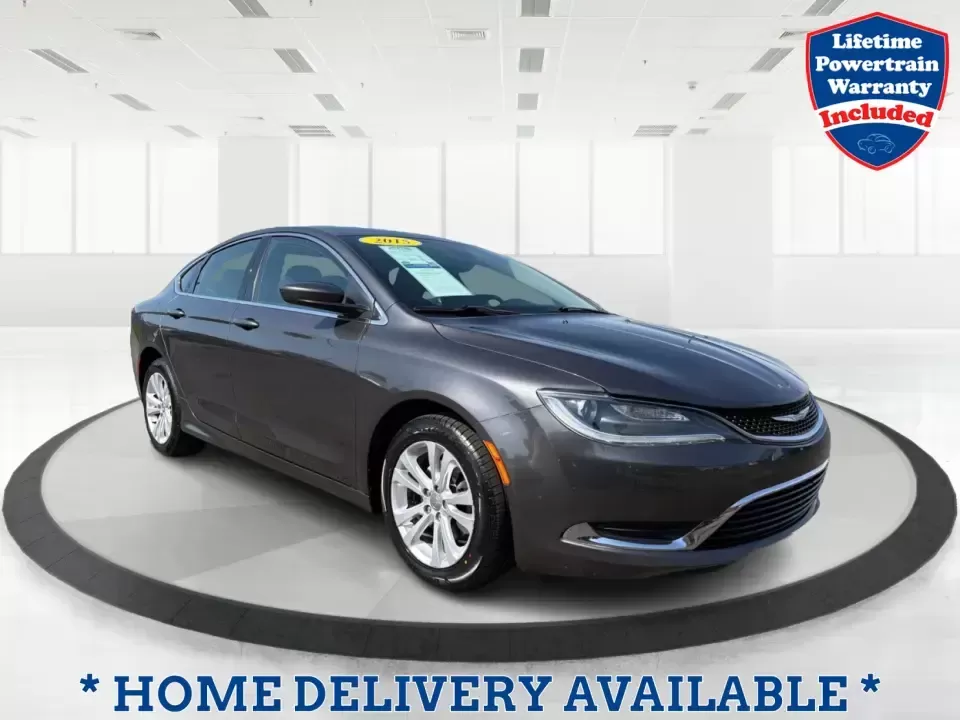 2015 Chrysler 200 Limited (1C3CCCAB6FN) with an 2.4L L4 DOHC 16V engine, 9-Speed Automatic transmission, located at 1099 N County Rd 25A , Troy, OH, 45373, (937) 908-9800, 40.057079, -84.212883 - Picture your next week: an easy I-75 commute, a comfortable run to Meijer, and a weekend cruise past the Miami County Fairgrounds-without stressing about how you'll get approved. This 2015 Chrysler 200 Limited is built for real life in Troy, Ohio: smooth, quiet, and efficient enough for daily drivin - Photo#0