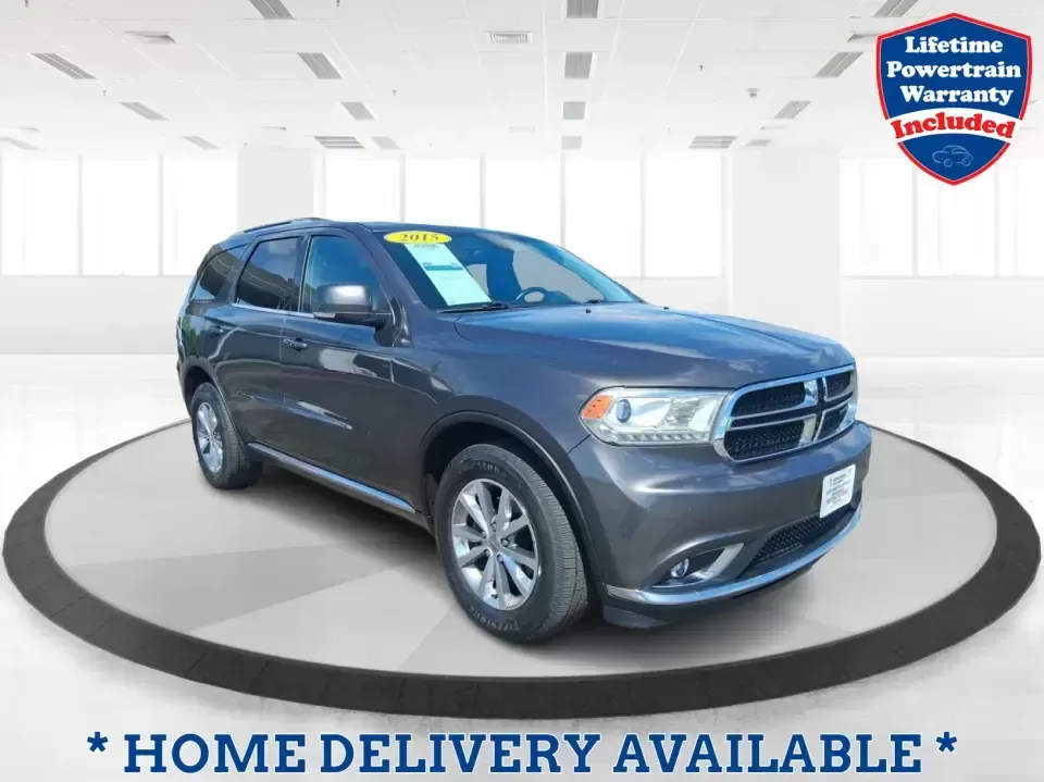 2015 Dodge Durango Limited (1C4RDJDG7FC) with an 3.6L V6 DOHC 24V engine, 8-Speed Automatic transmission, located at 1230 East Main St, Xenia, OH, 45385, (937) 908-9800, 39.688026, -83.910172 - Pack up the kids, load the cargo, and point the nose toward your next weekend getaway-this 2015 Dodge Durango Limited is built for real life in West Central Ohio. Whether you're shuttling a growing family to practice, commuting up I75, or planning a road trip to Indian Lake, the Durango delivers the - Photo#0