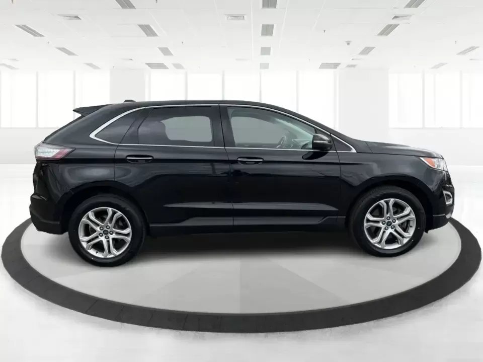 2018 Ford Edge Titanium (2FMPK4K82JB) with an 3.5L V6 DOHC 24V engine, 6A transmission, located at 1951 S Dayton Lakeview Rd., New Carlisle, OH, 45344, (937) 908-9800, 39.890999, -84.050255 - Need one SUV that can handle Ohio weather, keep the family comfortable, and still feel upscale for your daily commute? This 2018 Ford Edge Titanium in Shadow Black is built for real life-school runs, I-75 commuting, and weekend getaways to places like Charleston Falls Preserve-while giving you the p - Photo#1
