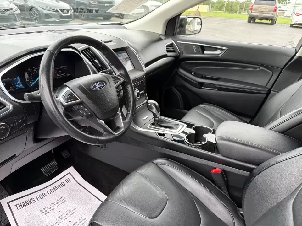 2018 Ford Edge Titanium (2FMPK4K82JB) with an 3.5L V6 DOHC 24V engine, 6A transmission, located at 1951 S Dayton Lakeview Rd., New Carlisle, OH, 45344, (937) 908-9800, 39.890999, -84.050255 - Need one SUV that can handle Ohio weather, keep the family comfortable, and still feel upscale for your daily commute? This 2018 Ford Edge Titanium in Shadow Black is built for real life-school runs, I-75 commuting, and weekend getaways to places like Charleston Falls Preserve-while giving you the p - Photo#9