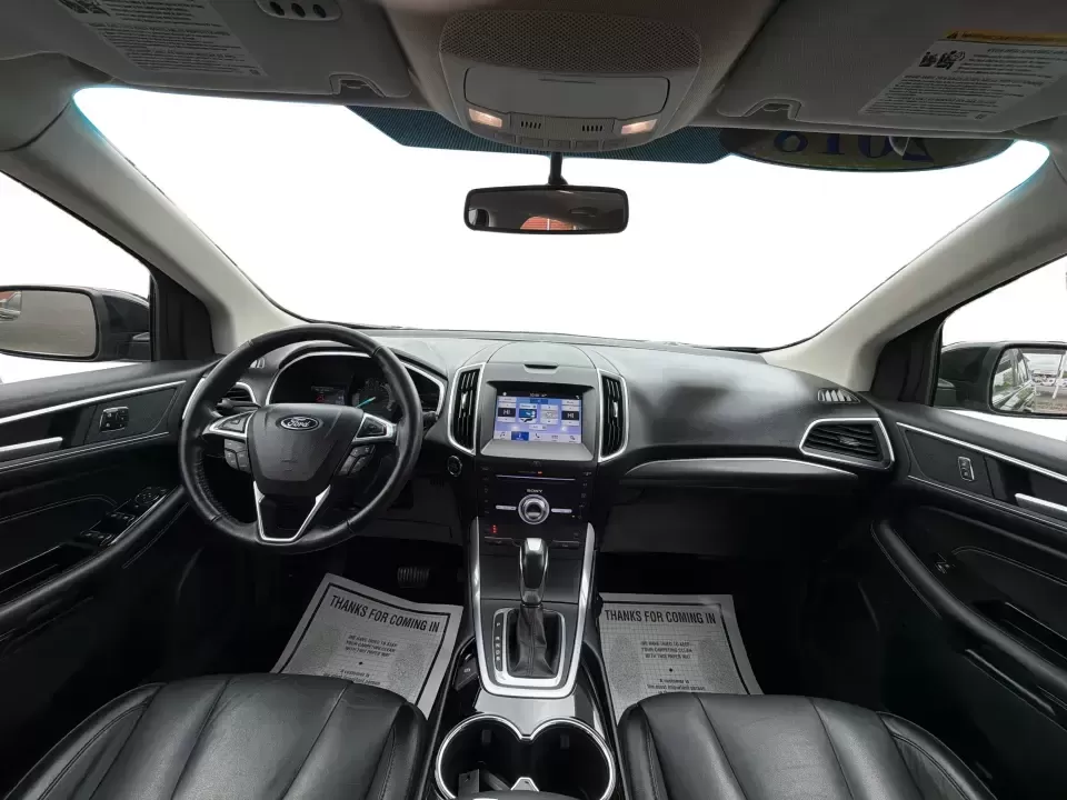 2018 Ford Edge Titanium (2FMPK4K82JB) with an 3.5L V6 DOHC 24V engine, 6A transmission, located at 1951 S Dayton Lakeview Rd., New Carlisle, OH, 45344, (937) 908-9800, 39.890999, -84.050255 - Need one SUV that can handle Ohio weather, keep the family comfortable, and still feel upscale for your daily commute? This 2018 Ford Edge Titanium in Shadow Black is built for real life-school runs, I-75 commuting, and weekend getaways to places like Charleston Falls Preserve-while giving you the p - Photo#21