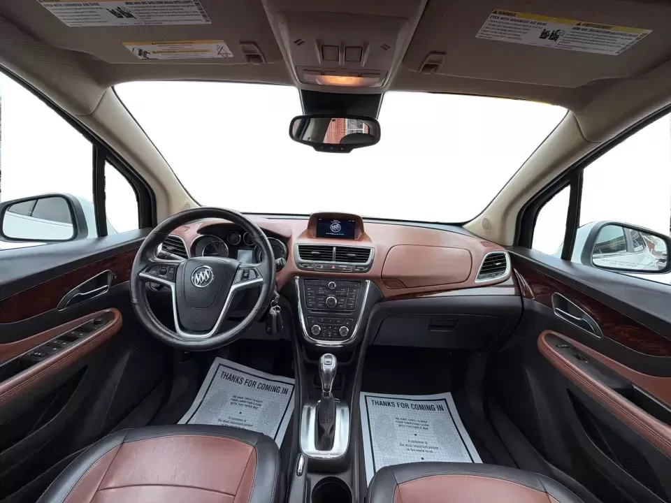 2016 Buick Encore Leather (KL4CJGSB0GB) with an Ecotec 1.4L I-4 DOHC engine, 6A transmission, located at 4508 South Dixie Dr, Moraine, OH, 45439, (937) 908-9800, 39.689976, -84.218452 - Need a small SUV that fits city parking, handles Ohio weather, and still feels upscale for date night in the Oregon District or a weekend run out toward Caesar Creek? This 2016 Buick Encore Leather AWD is built for real life in Moraine-easy to drive on South Dixie Dr, confident on I-75 and I-675, an - Photo#21