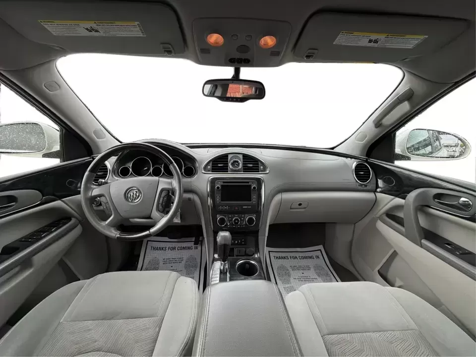 2015 Buick Enclave Convenience (5GAKRAKD6FJ) with an 3.6L V-6 gasoline direct injection engine, 6-Speed Automatic Overdrive transmission, located at 1230 East Main St, Xenia, OH, 45385, (937) 908-9800, 39.688026, -83.910172 - Road-trip weekends, school drop-offs, and stress-free grocery runs get a whole lot easier in a 3-row SUV that's built to keep everyone comfortable. This **2015 Buick Enclave Convenience** in **White Opal** is a smart pick for **growing families**, **busy commuters**, and **budget-conscious buyers** - Photo#22