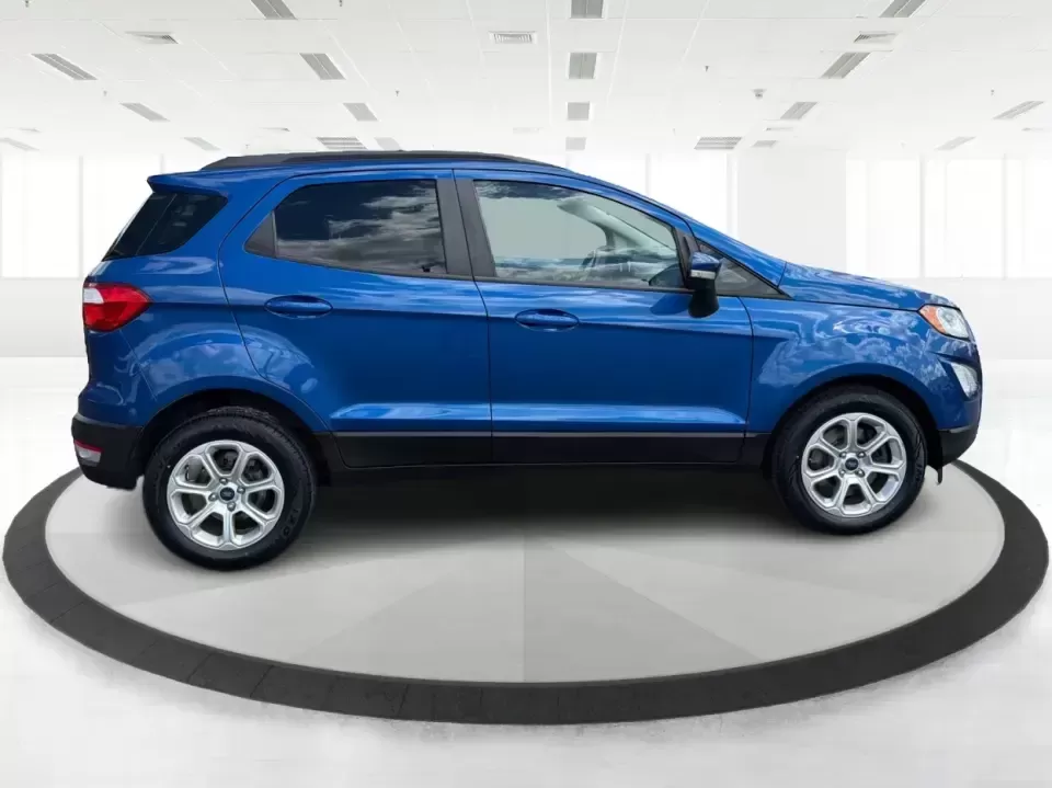 2020 Ford EcoSport SE (MAJ3S2GE5LC) with an EcoBoost 1L I-3 gasoline direct injection engine, 6A transmission, located at 1230 East Main St, Xenia, OH, 45385, (937) 908-9800, 39.688026, -83.910172 - Need a city-friendly SUV that can handle the daily commute, weekend errands, and quick getaways out to John Bryan State Park without feeling bulky? This **2020 Ford EcoSport SE** in eye-catching **Lightning Blue Metallic** is a smart fit for busy Xenia drivers who want easy parking, flexible cargo s - Photo#1