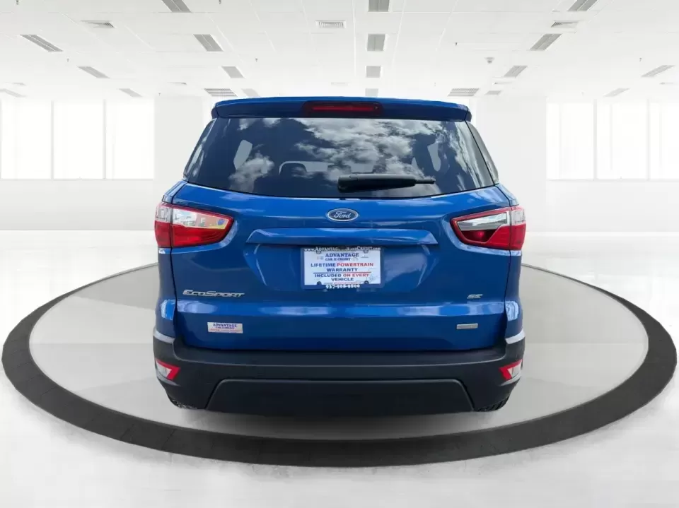 2020 Ford EcoSport SE (MAJ3S2GE5LC) with an EcoBoost 1L I-3 gasoline direct injection engine, 6A transmission, located at 1230 East Main St, Xenia, OH, 45385, (937) 908-9800, 39.688026, -83.910172 - Need a city-friendly SUV that can handle the daily commute, weekend errands, and quick getaways out to John Bryan State Park without feeling bulky? This **2020 Ford EcoSport SE** in eye-catching **Lightning Blue Metallic** is a smart fit for busy Xenia drivers who want easy parking, flexible cargo s - Photo#3