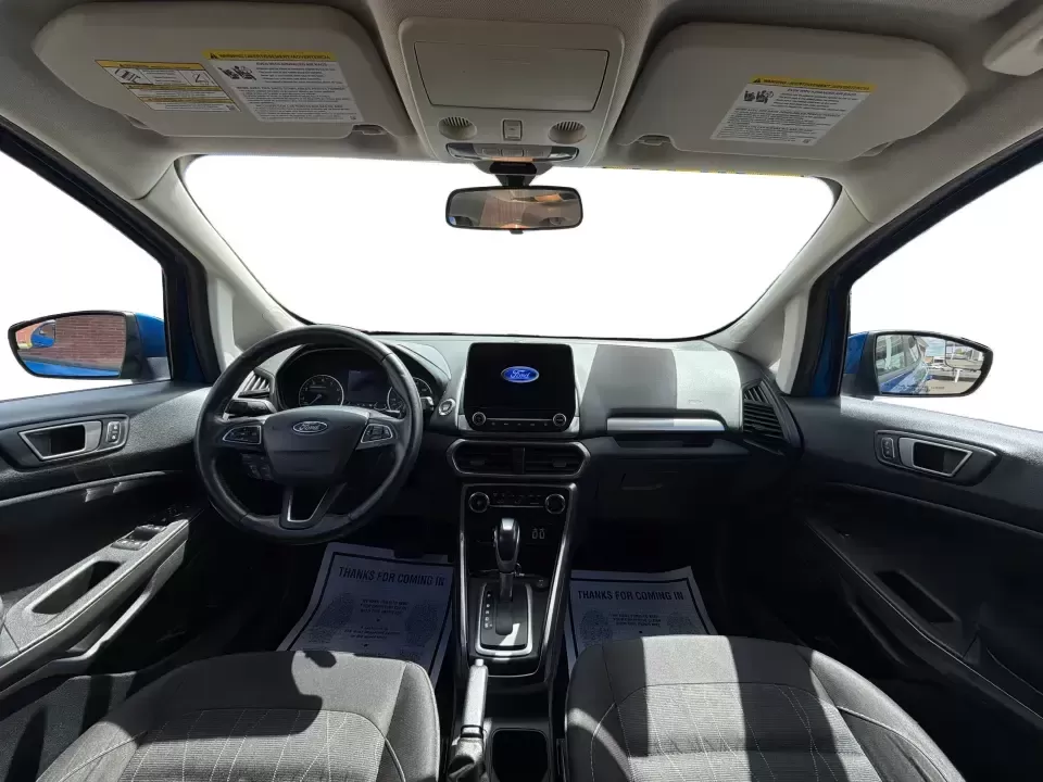 2020 Ford EcoSport SE (MAJ3S2GE5LC) with an EcoBoost 1L I-3 gasoline direct injection engine, 6A transmission, located at 1230 East Main St, Xenia, OH, 45385, (937) 908-9800, 39.688026, -83.910172 - Need a city-friendly SUV that can handle the daily commute, weekend errands, and quick getaways out to John Bryan State Park without feeling bulky? This **2020 Ford EcoSport SE** in eye-catching **Lightning Blue Metallic** is a smart fit for busy Xenia drivers who want easy parking, flexible cargo s - Photo#21
