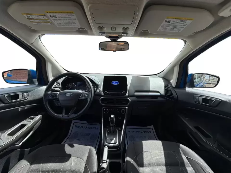 2020 Ford EcoSport SE (MAJ3S2GE5LC) with an EcoBoost 1L I-3 gasoline direct injection engine, 6A transmission, located at 1230 East Main St, Xenia, OH, 45385, (937) 908-9800, 39.688026, -83.910172 - Need a city-friendly SUV that can handle the daily commute, weekend errands, and quick getaways out to John Bryan State Park without feeling bulky? This **2020 Ford EcoSport SE** in eye-catching **Lightning Blue Metallic** is a smart fit for busy Xenia drivers who want easy parking, flexible cargo s - Photo#22