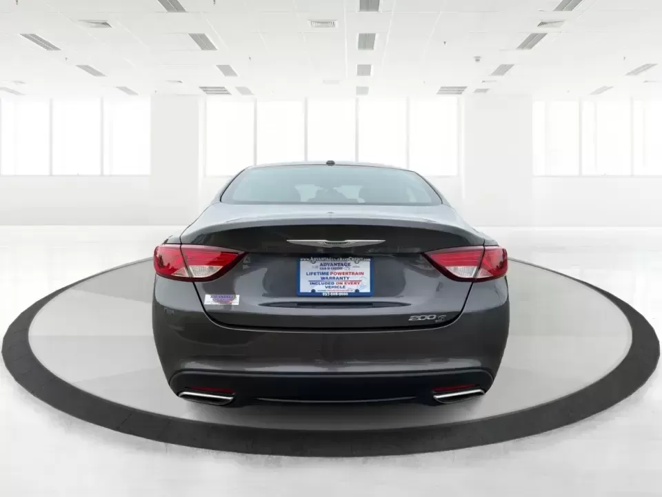 2015 Chrysler 200 S (1C3CCCBG7FN) with an 3.6L V6 DOHC 24V FFV engine, 9-Speed Automatic transmission, located at 8750 N County Rd 25A, Piqua, OH, 45356, (937) 908-9800, 40.164391, -84.232513 - Need a smart, comfortable sedan for the weekday commute up I-75, quick errands around Piqua, and the occasional road trip to Dayton or Troy? This 2015 Chrysler 200 S delivers the kind of smooth V6 power, upscale comfort, and everyday practicality that fits real life-whether you're a busy parent shut - Photo#3