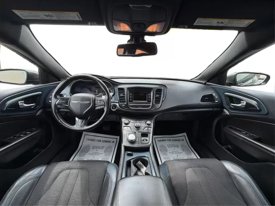 2015 Chrysler 200 S (1C3CCCBG7FN) with an 3.6L V6 DOHC 24V FFV engine, 9-Speed Automatic transmission, located at 8750 N County Rd 25A, Piqua, OH, 45356, (937) 908-9800, 40.164391, -84.232513 - Need a smart, comfortable sedan for the weekday commute up I-75, quick errands around Piqua, and the occasional road trip to Dayton or Troy? This 2015 Chrysler 200 S delivers the kind of smooth V6 power, upscale comfort, and everyday practicality that fits real life-whether you're a busy parent shut - Photo#22
