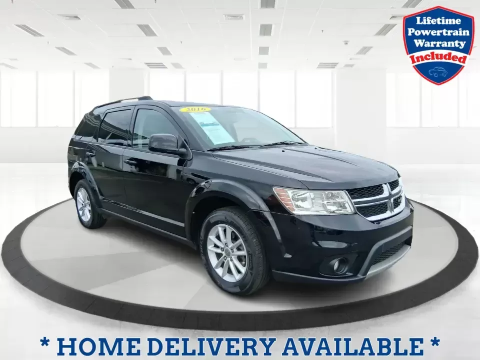 2016 Dodge Journey SXT (3C4PDCBB9GT) with an 2.4L L6 DOHC 16V engine, 4A transmission, located at 1230 East Main St, Xenia, OH, 45385, (937) 908-9800, 39.688026, -83.910172 - Pack up the kids, load the groceries, or point the nose toward a weekend getaway at John Bryan State Park-this 2016 Dodge Journey SXT is the kind of practical SUV that fits real life in and around Xenia. With three-row flexibility, a comfortable ride for longer drives, and everyday convenience featu - Photo#0