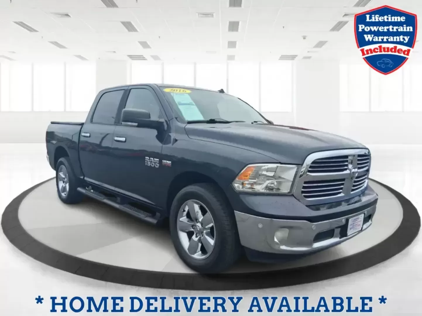 2016 Ram 1500 Big Horn (3C6RR7LT2GG) with an 5.7L V8 OHV 16V engine, 6A transmission, located at 401 Woodman Dr, Riverside, OH, 45431, (937) 908-9800, 39.760899, -84.123421 - Weekend projects, lake-day getaways, and Ohio winters don't pause for perfect timing-you need a truck that's ready when life is. This 2016 Ram 1500 Big Horn Crew Cab 4WD in Maximum Steel Metallic Clearcoat is built for the real-world routine around Piqua: hauling gear, towing toys, commuting up and - Photo#0