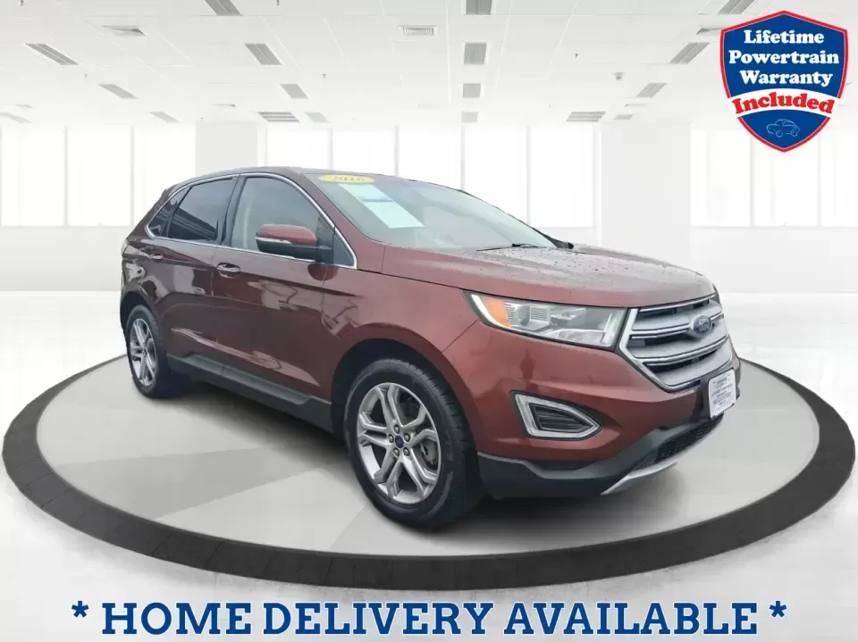 2016 Ford Edge Titanium (2FMPK3K91GB) with an 2.0L L4 DOHC 16V engine, 6A transmission, located at 4508 South Dixie Dr, Moraine, OH, 45439, (937) 908-9800, 39.689976, -84.218452 - Picture your next Ohio weekend: loading up groceries for the week in Moraine, grabbing coffee off South Dixie Drive, then cruising I-75 toward Dayton's Riverscape MetroPark or a quick family road trip to Carillon Historical Park-without feeling cramped, stressed, or under-equipped. This **2016 Ford - Photo#0