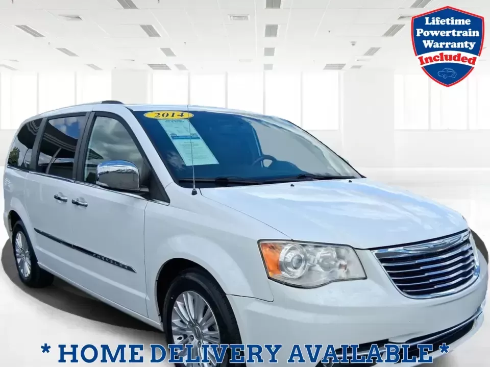 2014 Chrysler Town and Country Limited (2C4RC1GGXER) with an Pentastar 3.6L V-6 DOHC engine, 6-Speed Automatic transmission, located at 4508 South Dixie Dr, Moraine, OH, 45439, (937) 908-9800, 39.689976, -84.218452 - Road-trip ready and family-approved, this 2014 Chrysler Town and Country Limited is the kind of minivan that fits real life in Moraine-school drop-offs, grocery runs, weekend tournaments, and those longer drives up I-75 or across town toward Dayton. Finished in Bright White Clearcoat, it blends a - Photo#0