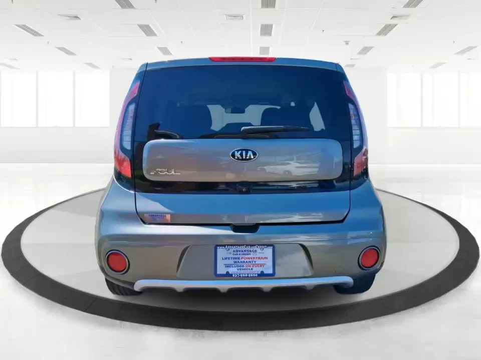 2018 Kia Soul + (KNDJP3A58J7) with an 2L I-4 gasoline direct injection engine, 6A transmission, located at 401 Woodman Dr, Riverside, OH, 45431, (937) 908-9800, 39.760899, -84.123421 - Pack more into every day-commute-ready comfort for I675 and Route 35, easy parking for quick stops near The Greene, and flexible cargo space for weekend runs to Eastwood MetroPark-this 2018 Kia Soul + is built for Riverside life. With its distinctive hatchback shape, Titanium Gray finish, and practi - Photo#3
