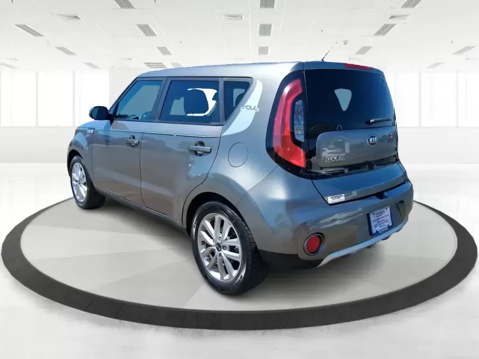2018 Kia Soul + (KNDJP3A58J7) with an 2L I-4 gasoline direct injection engine, 6A transmission, located at 401 Woodman Dr, Riverside, OH, 45431, (937) 908-9800, 39.760899, -84.123421 - Pack more into every day-commute-ready comfort for I675 and Route 35, easy parking for quick stops near The Greene, and flexible cargo space for weekend runs to Eastwood MetroPark-this 2018 Kia Soul + is built for Riverside life. With its distinctive hatchback shape, Titanium Gray finish, and practi - Photo#4