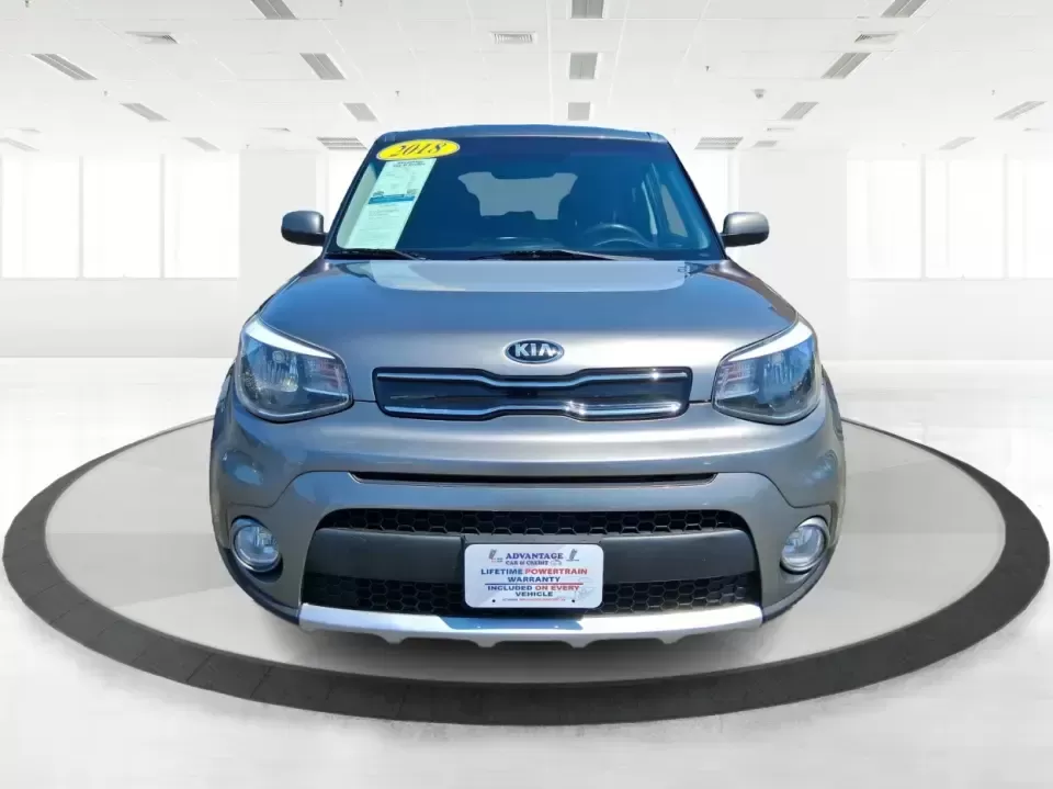 2018 Kia Soul + (KNDJP3A58J7) with an 2L I-4 gasoline direct injection engine, 6A transmission, located at 401 Woodman Dr, Riverside, OH, 45431, (937) 908-9800, 39.760899, -84.123421 - Pack more into every day-commute-ready comfort for I675 and Route 35, easy parking for quick stops near The Greene, and flexible cargo space for weekend runs to Eastwood MetroPark-this 2018 Kia Soul + is built for Riverside life. With its distinctive hatchback shape, Titanium Gray finish, and practi - Photo#7