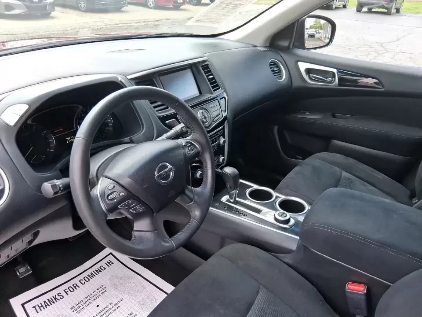 2015 Nissan Pathfinder SV (5N1AR2MM6FC) with an 3.5L V-6 DOHC engine, Continuously Variable Transmission transmission, located at 401 Woodman Dr, Riverside, OH, 45431, (937) 908-9800, 39.760899, -84.123421 - Need one SUV that can handle the weekday school run, the long commute down I675, and a spontaneous weekend escape to Carillon Historical Park or a day at the National Museum of the U.S. Air Force? This 2015 Nissan Pathfinder SV in eye-catching Cayenne Red is built for real life in Riverside, Ohio-ro - Photo#9