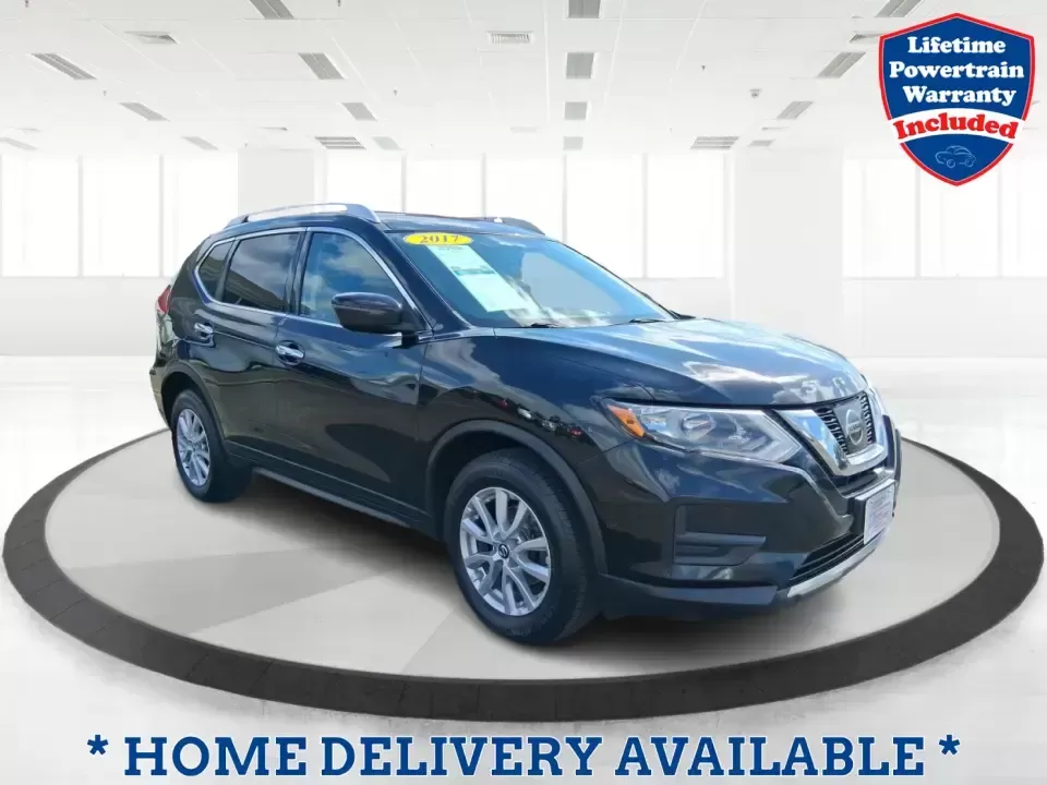 2017 Nissan Rogue SV (KNMAT2MV0HP) with an 2.5L I-4 DOHC engine, CVT transmission, located at 8750 N County Rd 25A, Piqua, OH, 45356, (937) 908-9800, 40.164391, -84.232513 - 2017 Nissan Rogue SV - Photo#0