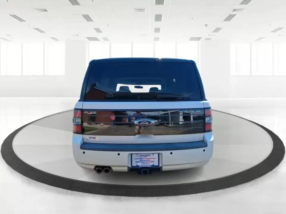 2011 Ford Flex Titanium (2FMGK5DC2BB) with an Duratec 3.5L V-6 DOHC engine, 6-Speed Automatic Overdrive transmission, located at 1951 S Dayton Lakeview Rd., New Carlisle, OH, 45344, (937) 908-9800, 39.890999, -84.050255 - Road-trip ready and family-friendly without feeling like a bus, this 2011 Ford Flex Limited | Titanium is the kind of crossover that fits real life-school drop-offs, long commutes, weekend tournaments, and those last-minute runs for groceries when the cargo space actually matters. Finished in White - Photo#3