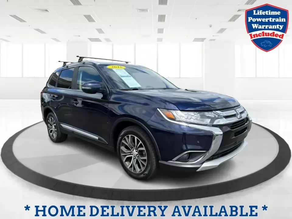 2018 Mitsubishi Outlander SEL (JA4AD3A39JJ) with an 2.4L I-4 variable valve control engine, CVT transmission, located at 1230 East Main St, Xenia, OH, 45385, (937) 908-9800, 39.688026, -83.910172 - Weekend road trips to John Bryan State Park, daily commutes down US-35, or school-drop runs around Xenia's neighborhoods-this 2018 Mitsubishi Outlander SEL is the kind of SUV that fits real life. Finished in eye-catching Cosmic Blue Metallic and built with three-row flexibility, it's a smart pick fo - Photo#0